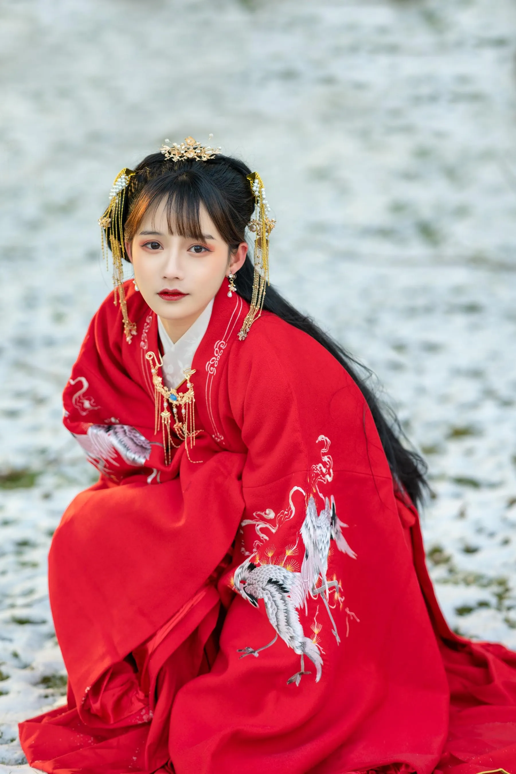 [艺图语] 2022.06.18 深宫雪 兔子Zzz不吃胡萝卜 [28P]插图